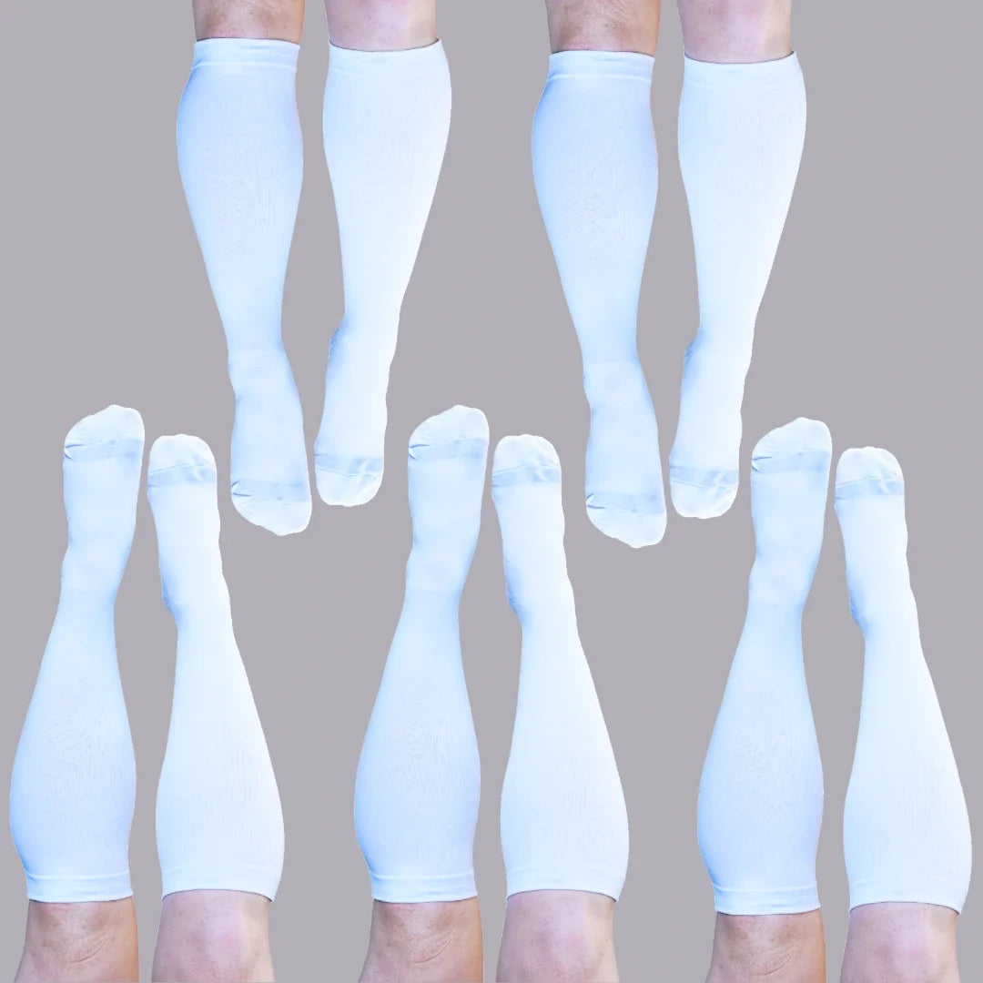 Classic White Compression Socks