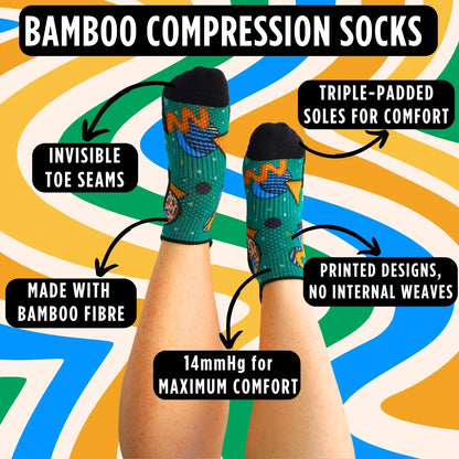Ankle Compression Socks 4 Pack Staple Bamboo