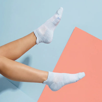 Pastel Blue Ankle Compression Socks Bamboo