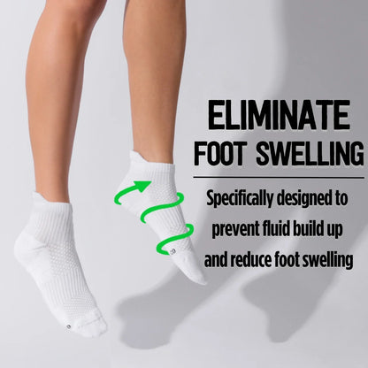 Ankle Compression Socks Black Bamboo