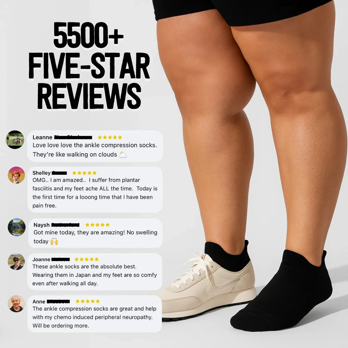 Ankle Compression Socks Chocolate Bamboo