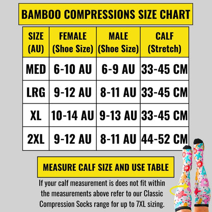 Bamboo Retro 2.0 Compression Socks