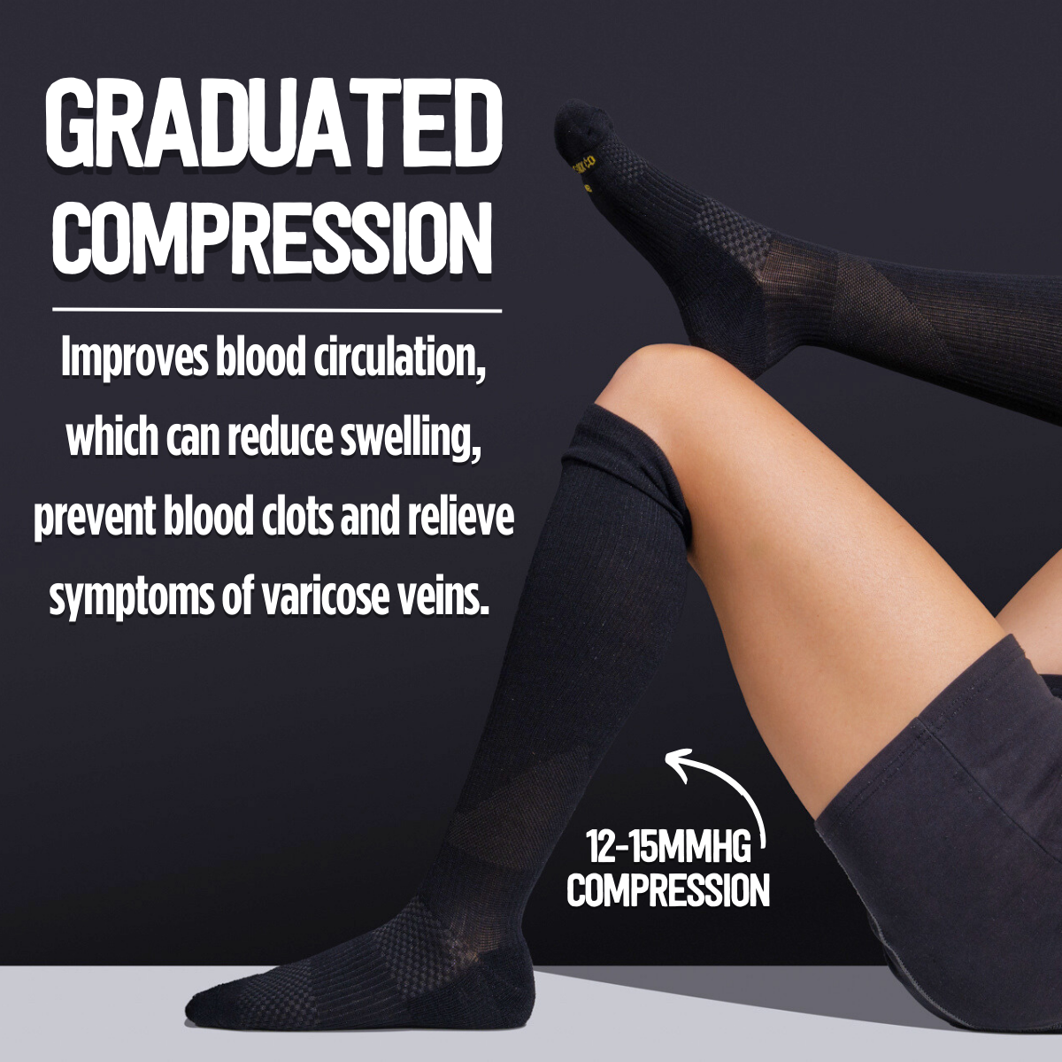Bamboo Floral Meadows Compression Socks