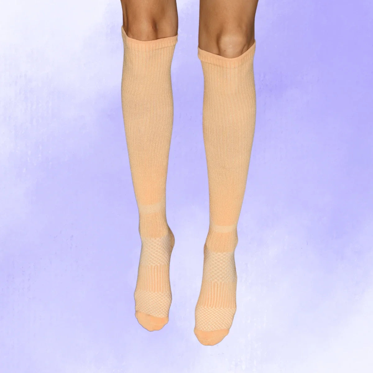 Pastel Orange Bamboo Compression Socks