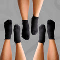 Ankle Compression Socks 3 Pack Black Bamboo