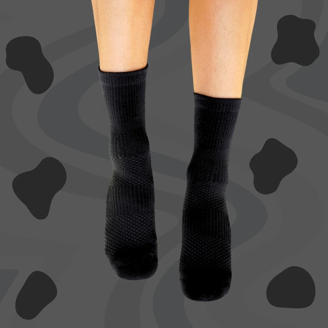 Crew Compression Socks 5 Pack Retro Bamboo
