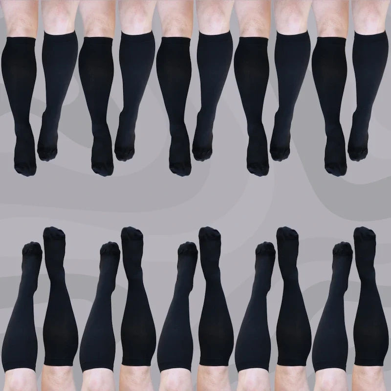 Classic Black Knee-High Compression Socks