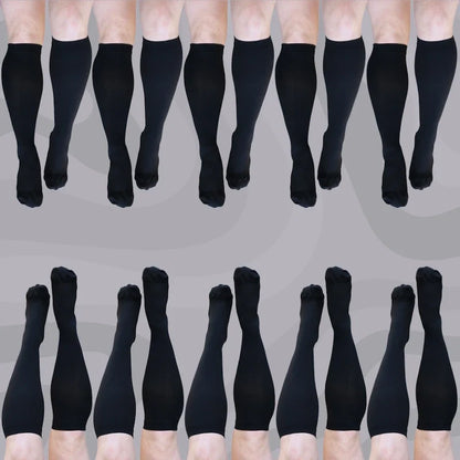 Classic Black Knee-High Compression Socks