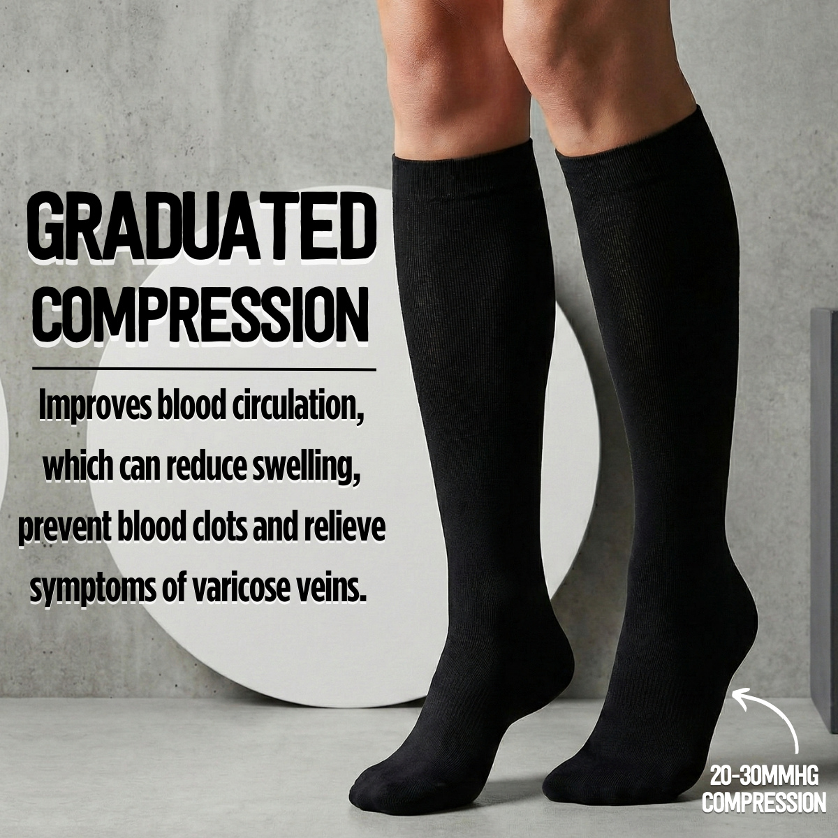 Classic Abstract Compression Socks