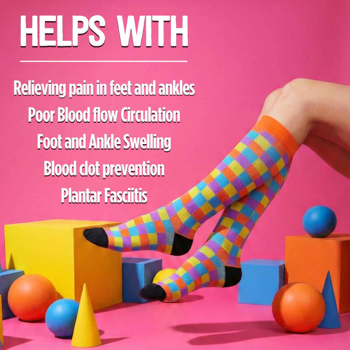 5 Pack Classic Compression Socks