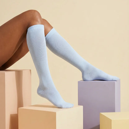 Classic Pastel Blue Compression Socks