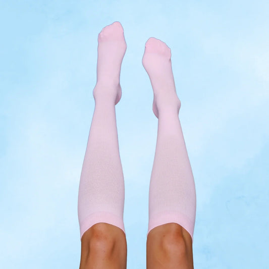 Classic Pastel Pink Compression Socks