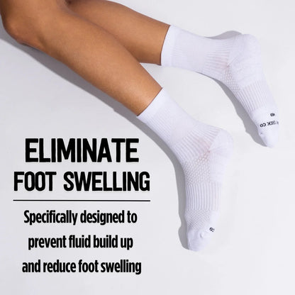 Crew Length Compression Socks Retro Bamboo