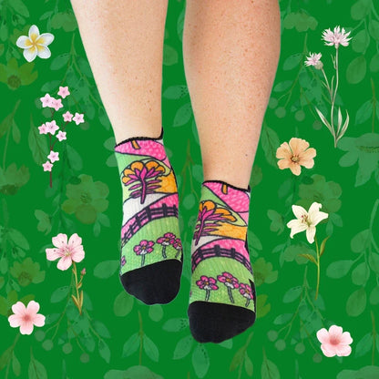 Ankle Compression Socks 3 Pack Floral