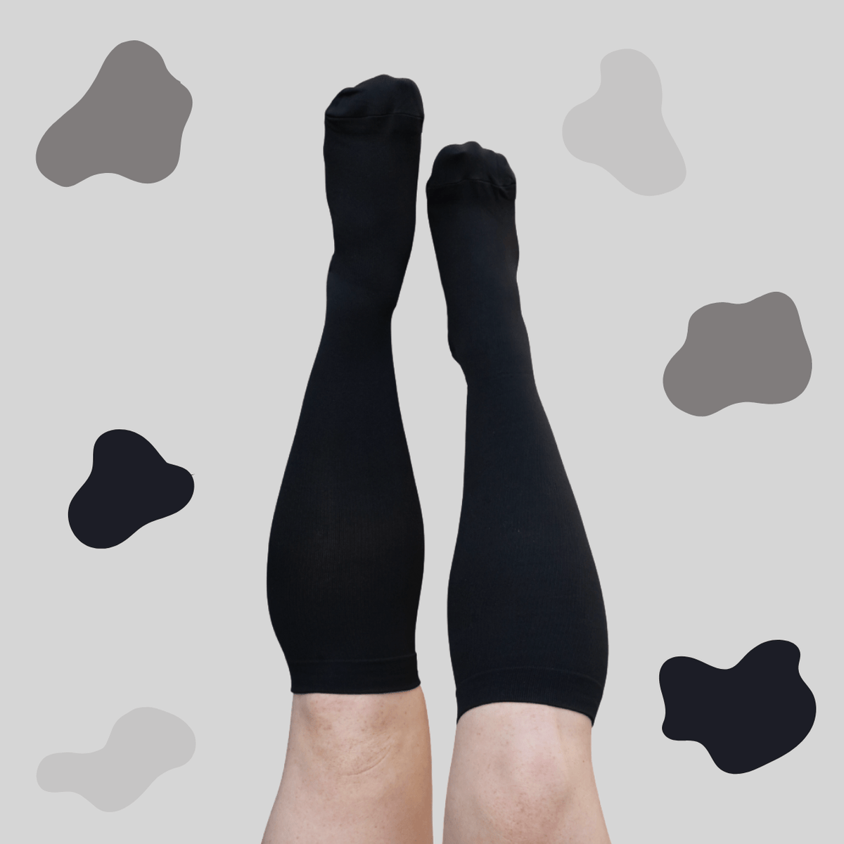 4 Pack Plain Classic Compression Socks